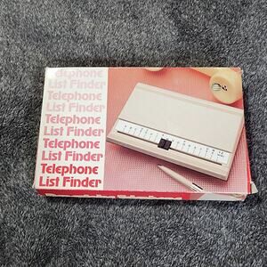 Telephone List finder never used. Advertisement printed on top RR